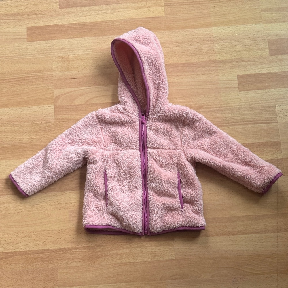 Hanna Anderson Pink Marshmallow Fleece Jacket
